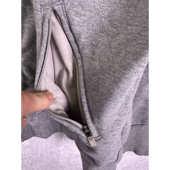 Nike Full Zip Sweatshirt Women Gray Medium DriFit Activewear Zipper Pull Missing - Picture 6 of 8